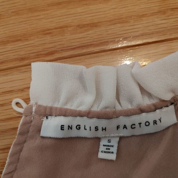 English Factory lace ruffle sleeveless top S - Picture 3 of 4